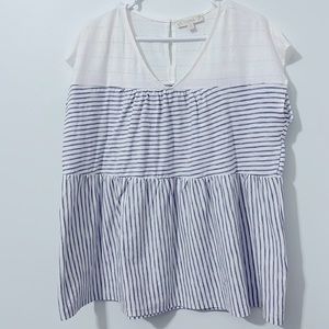 White and Navy Tunic